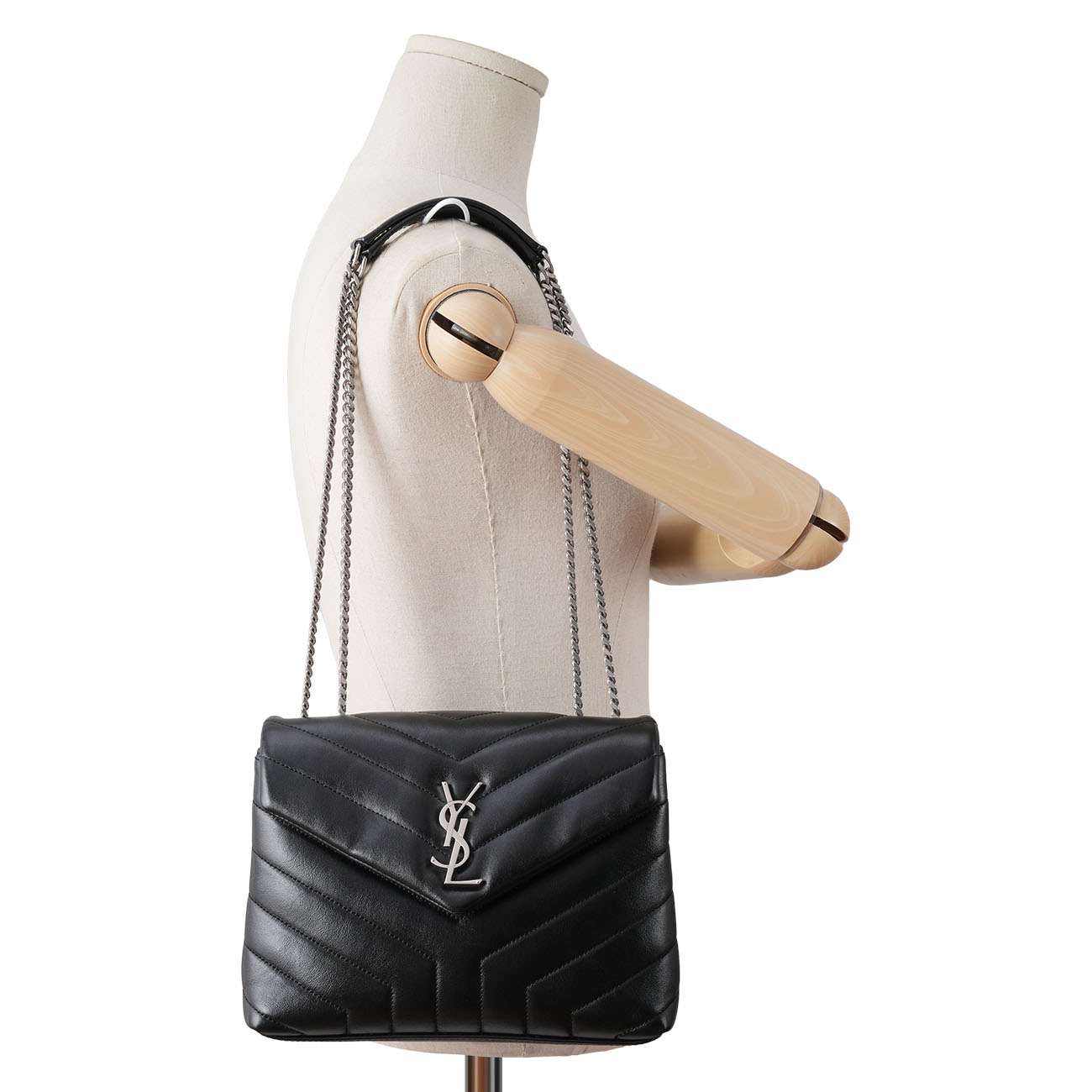 YVES SAINT LAURENT(USED)생로랑 494699 모노그램 쉐브론 루루백 스몰